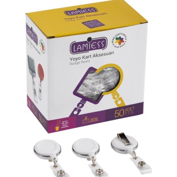 Lamiess Lms 378 Çelik Bordürlü Yuvarlak Yoyo Beyaz  50'Li