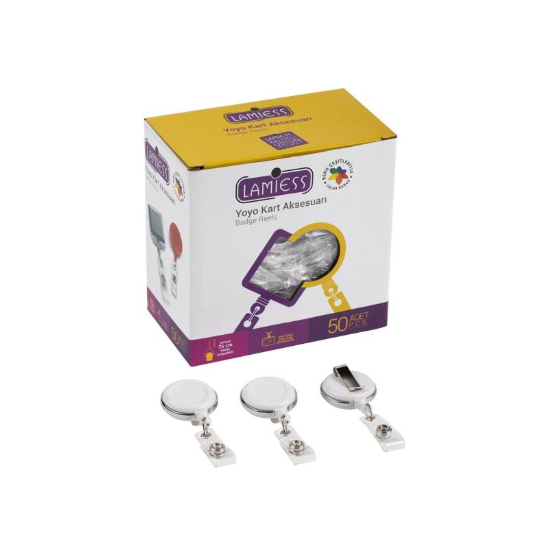 Lamiess Lms 378 Çelik Bordürlü Yuvarlak Yoyo Beyaz  50'Li fiyat teklifi al