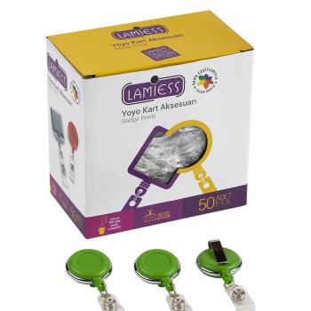 Lamiess Lms 378 Çelik Bordürlü Yuvarlak Yoyo Yeşil  50'Li