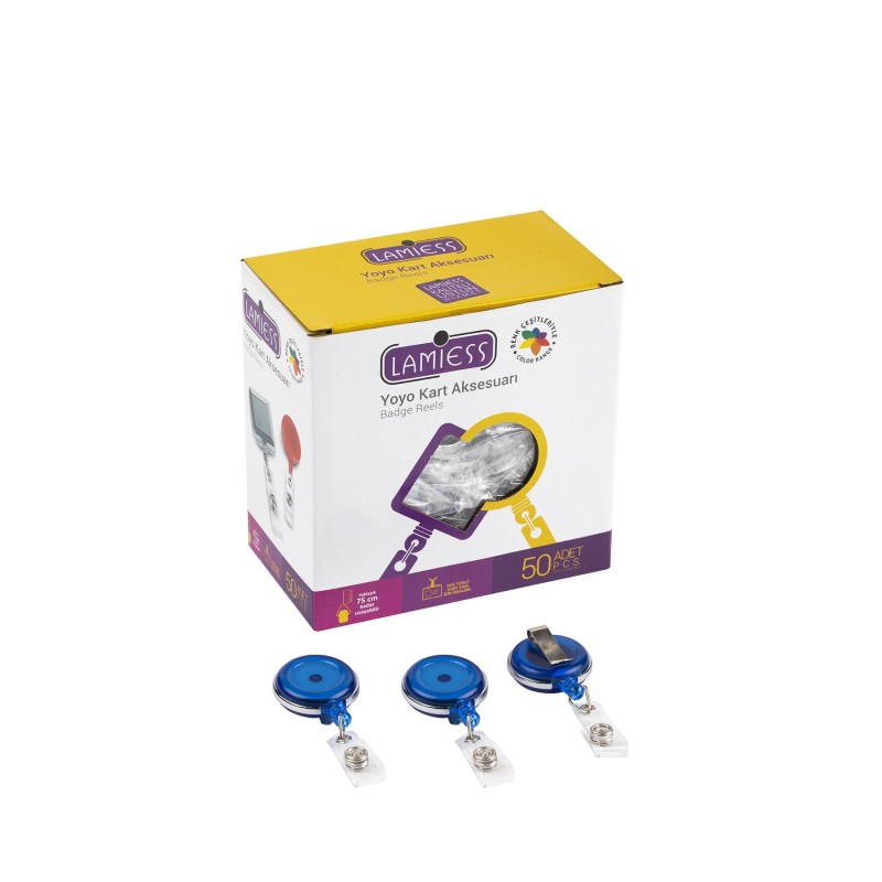 Lamiess Lms 378 Çelik Bordürlü Yuvarlak Yoyo Şeffaf Mavi  50'Li fiyat teklifi al