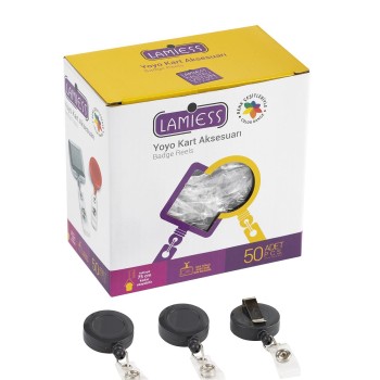 Lamiess Lms 340 Yuvarlak Yoyo Gri  50'Li