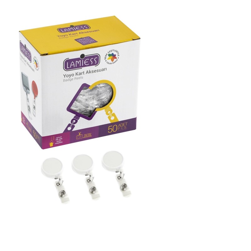 Lamiess Lms 328 Yuvarlak Büyük Yoyo Beyaz  50'Li fiyat teklifi al
