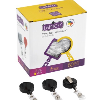 Lamiess Lms 328 Yuvarlak Büyük Yoyo Siyah  50'Li