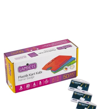 Lamiess  T-190 H Yatay Çift Hazneli Kart Kabı 50'Li