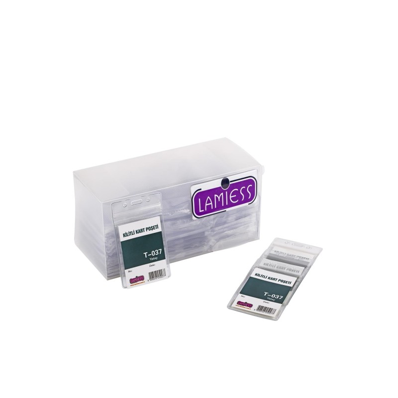 Lamiess  T-037 V Dikey Kilitli Kart Poşeti 100'Lü fiyat teklifi al