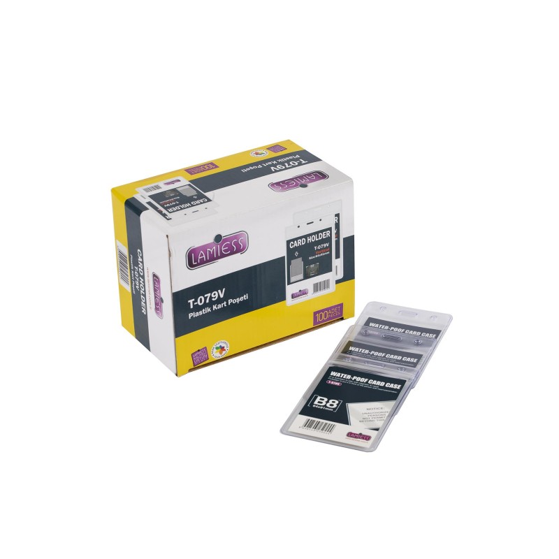 Lamiess  T-079 V Dikey Kilitli Kart Poşeti 100'Lü fiyat teklifi al