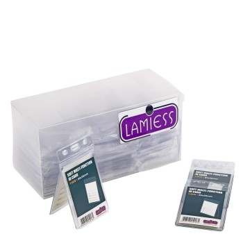 Lamiess  T-081 V Dikey Pvc İkili Kart Poşeti 100'Lü