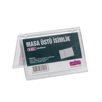 Lamiess K-031 Masaüstü İsimlik Yatay 10'Lu