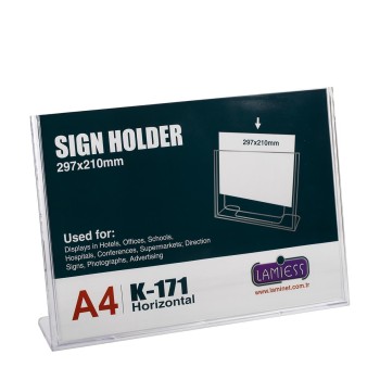 Lamiess K-171 Masaüstü Reklam Panosu Yatay 3 'Lü