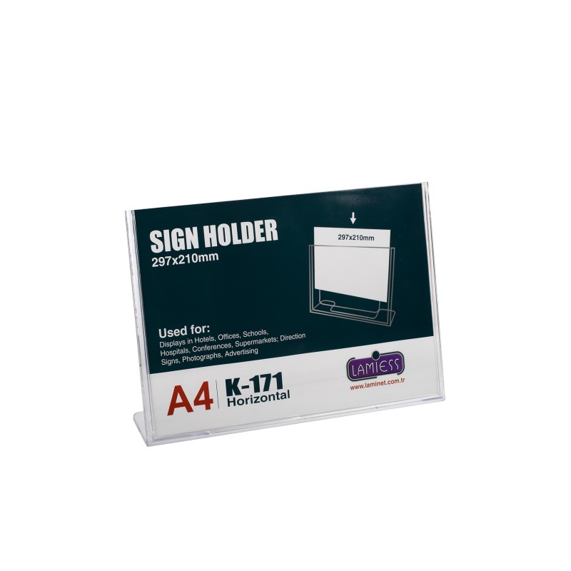 Lamiess K-171 Masaüstü Reklam Panosu Yatay 3 'Lü fiyat teklifi al