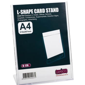 Lamiess K-170 Masaüstü Reklam Panosu Dikey 3 'Lü