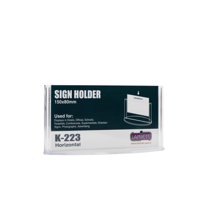 Lamiess K-223 Masaüstü Reklam Panosu Yatay 5 'Li fiyat teklifi al