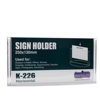 Lamiess K-227 Masaüstü Reklam Panosu Yatay 3 'Lü