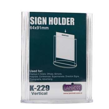 Lamiess K-229 Masaüstü Reklam Panosu Dikey 10 'Lu