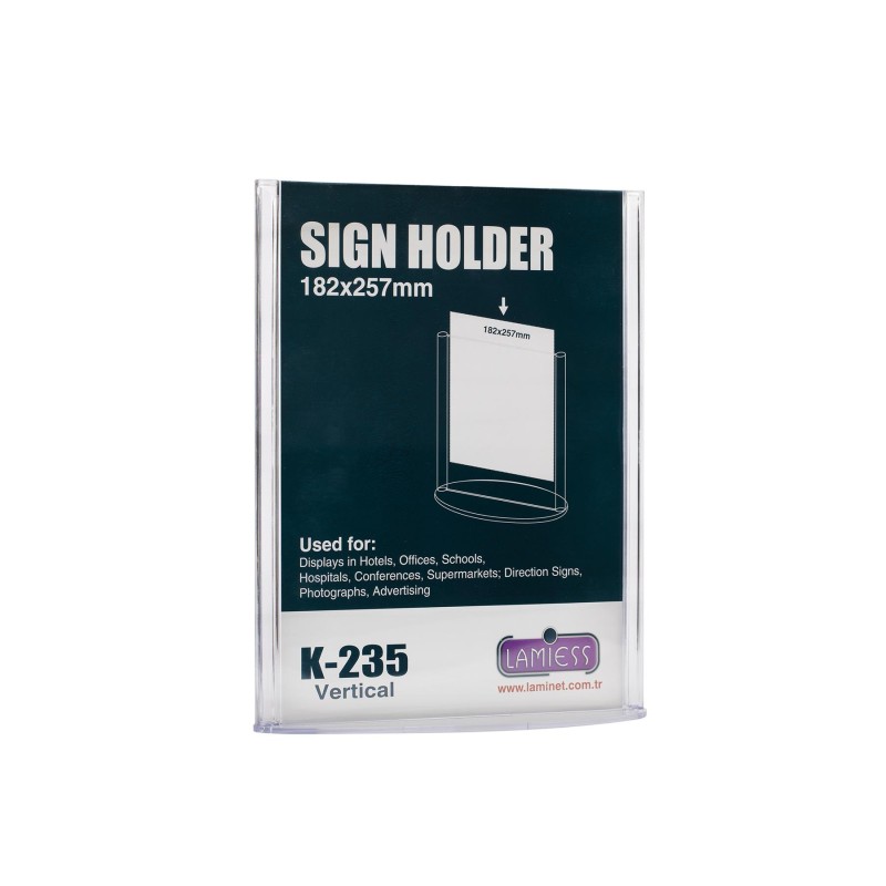 Lamiess K-235 Masaüstü Reklam Panosu Dikey 3 'Lü fiyat teklifi al