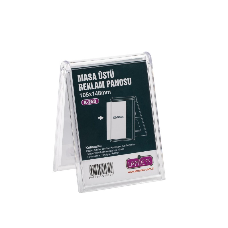Lamiess K-253 Masaüstü Reklam Panosu Dikey 3 'Lü fiyat teklifi al