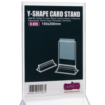 Lamiess K-025 Masaüstü Reklam Panosu Dikey 3 'Lü