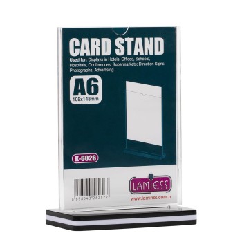 Lamiess K-6026 Masaüstü Reklam Panosu Dikey 3 'Lü
