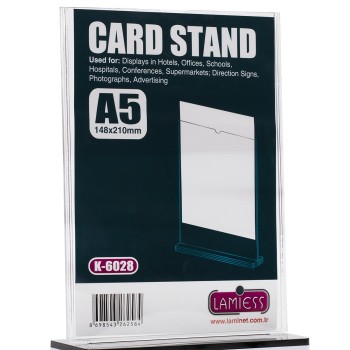 Lamiess  K-6028 Masaüstü Reklam Panosu Dikey