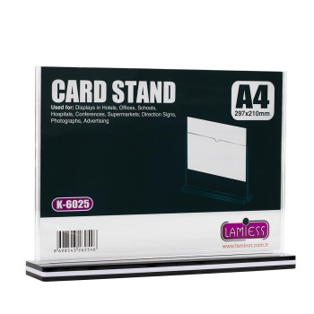 Lamiess K-6025 Masaüstü Reklam Panosu Yatay 3 'Lü