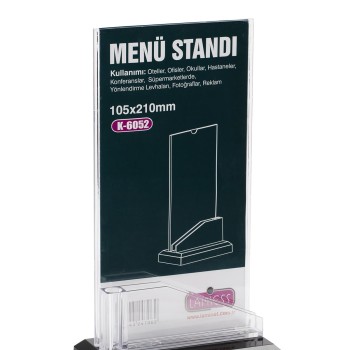 Lamiess  K-6052 Masaüstü Menü Stand 3'Lü