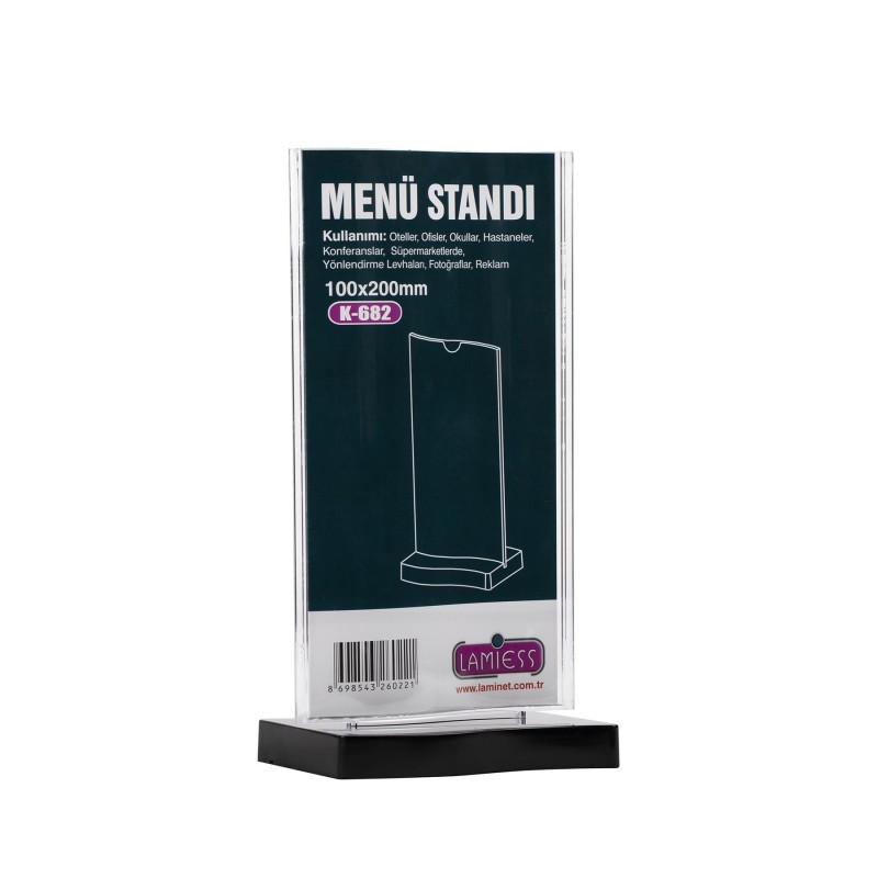 Lamiess  K-682 Masaüstü Menü Stand 3'Lü fiyat teklifi al