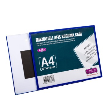 Lamiess T-697 297X210 Mm Mıknatıslı Afiş Koruma Kabı 10 'Lu