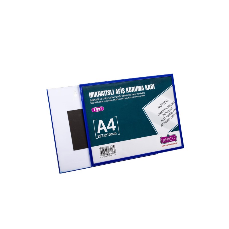 Lamiess T-697 297X210 Mm Mıknatıslı Afiş Koruma Kabı 10 'Lu fiyat teklifi al