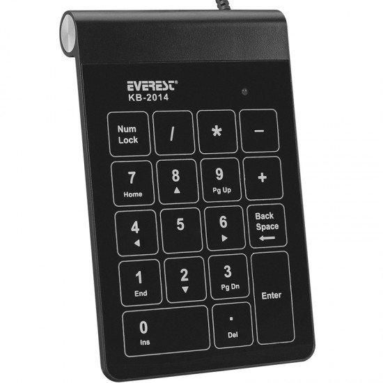 EVEREST KB-2014 USB DOKUNMATİK NUMERİK STANDART KLAVYE SİYAH