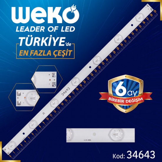 1115-35R1 - 180-W00-390000H IC-B-HWT39D060L - 39 CM 7 LEDLİ - (WK-114)