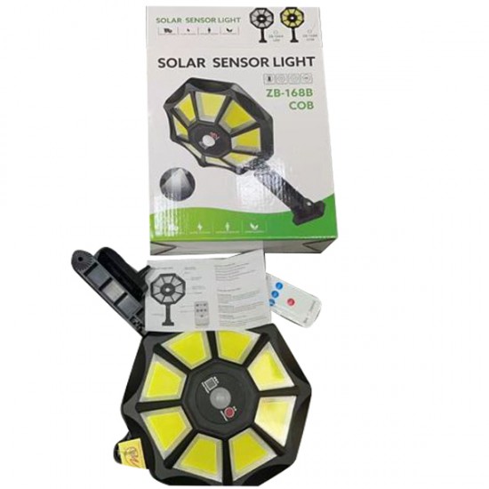 POWERMASTER ZB-168B KUMANDALI SENSÖRLÜ GÜNIŞIĞI SOLAR AYDINLATMA