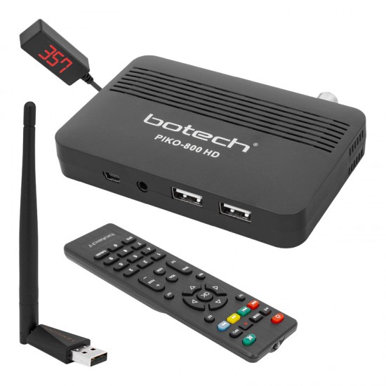 BOTECH PIKO 800 IPTV DESTEKLİ FULL HD MİNİ ÇANAKSIZ UYDU ALICISI TKGSLİ