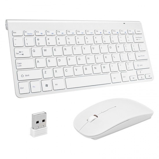 WIEDER WR-70W WIRELESS SLIM KABLOSUZ KLAVYE MOUSE SET (BEYAZ)