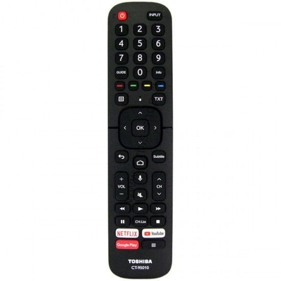 KL TOSHIBA CT-95010 NETFLIX-YOUTUBE-GOOGLE PLAY TUŞ-PRIME VIDEO SES KOMUTLU LCD-LED TV KUMANDA