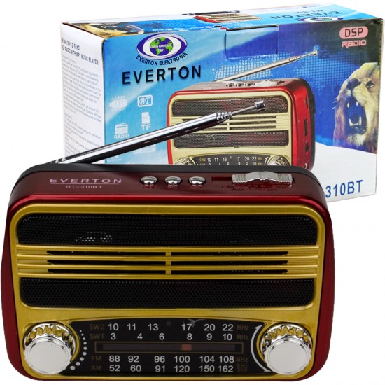 EVERTON RT-310BT * VT-3077  USB Lİ RADYO * MÜZİK KUTUSU USB/SD/FM/SW