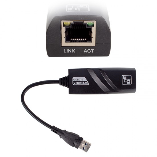 HYTECH HY-U79 USB 3.0 TO RJ45 10/100/1000MBPS GİGABİT ETHERNET ÇEVİRİCİ