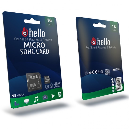 HELLO 16 GB MICRO SD HAFIZA KARTI ( CLASS 10 )