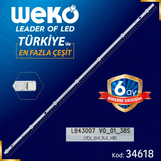 17DLB43VLXR1 -A- LB43007 V0_04_38S - 80.5 CM 7 LEDLİ - (WK-402)