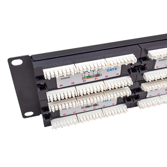 S-LINK SL-P648 48 PORT UTP CAT6 PATCH PANEL