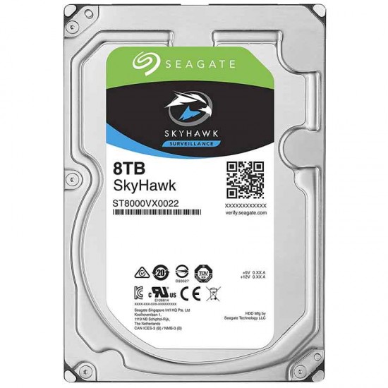 SEAGATE SKYHAWK 3.5 8 TB SATA3 SV35 7/24 GÜVENLİK HARDDİSK ST8000VX004