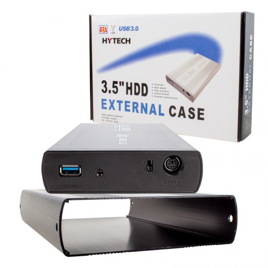 HYTECH HY-HDC33 HARİCİ 3.5 USB 3.0 SATA HARDDISK KUTUSU SİYAH