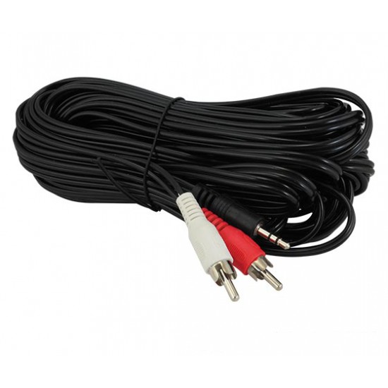 2 RCA ERKEK + 3.5 MM STEREO ERKEK SES KAB 10 METRE 1.KALİTE