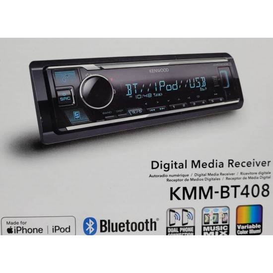 KENWOOD KMM-BT408 BLUETOOTH USB OTO TEYP