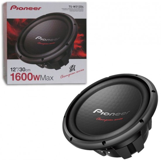 PIONEER TS-W312D4 30 CM 1600 WATT SUBWOOFER ÇİFT BOBİNLİ OTO HOPARLÖR