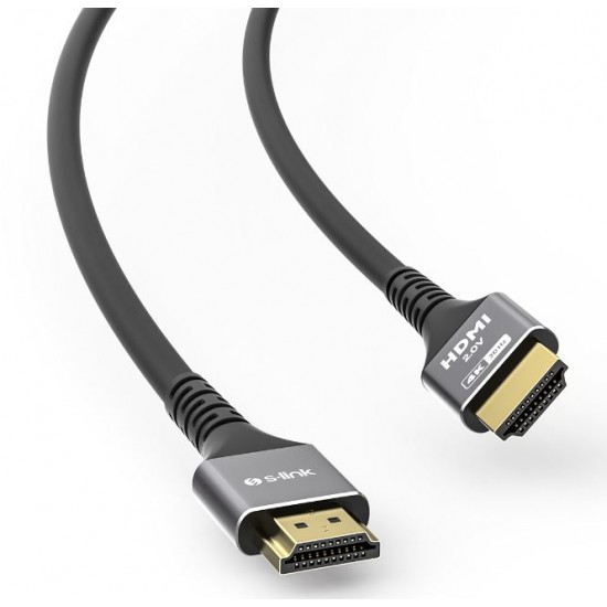 S-LINK SLX-HD4K10 19+1 10 METRE V2.0 4K 30HZ METAL HDMI KABLO