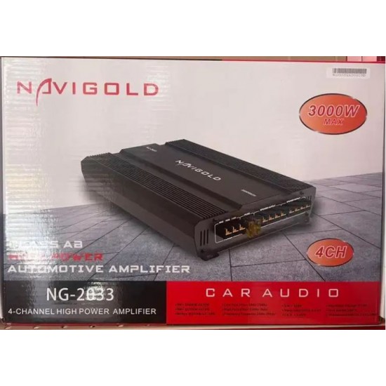 NAVIGOLD NG-2033 4 KANAL MAX 3000 WATT OTO AMFİ