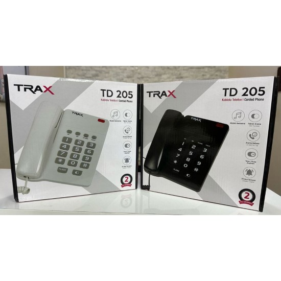 TRAX TD-205 EKRANSIZ MASAÜSTÜ KABLOLU TELEFON