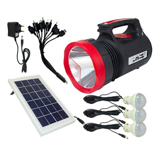 POWERMASTER YAJIA YJ-1908TSYK 10 WATT 22 SMD LEDLİ SOLAR ŞARJLI EL FENERİ