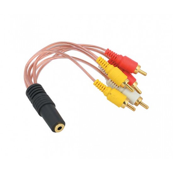 3.5 MM ST DİŞİ / 6 RCA ERKEK 5+1 KABLO