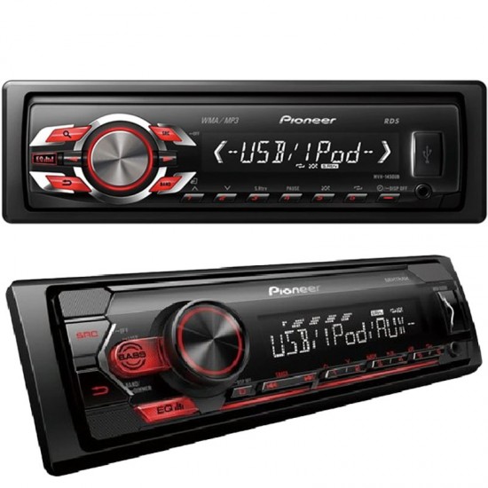 PIONEER MVH-S125UI USB*FM*AUX MEKANİKSİZ KUMANDALI OTO TEYP 4 X 50 WATT